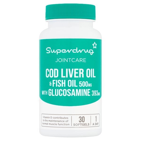 Superdrug Cod Liver Oil 500mg & Glucosamine 30s