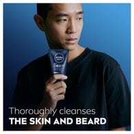 Nivea Men Deep Face & Beard Wash With Black Carbon 100Ml