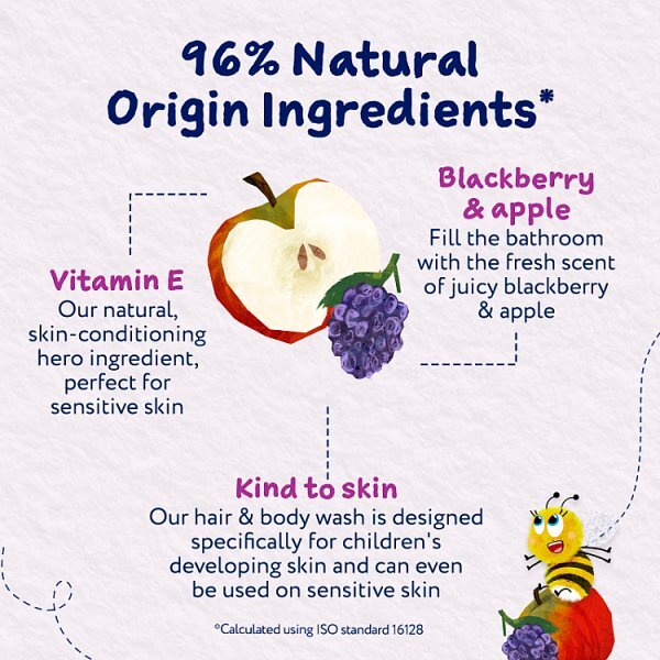 Childs Farm Hair & Body Wash, Blackberry & Apple 250Ml