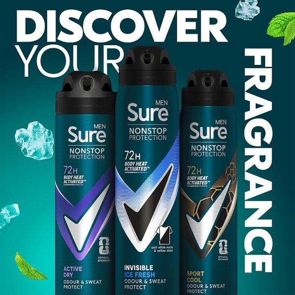 Sure Men Nonstop Invisible Ice Fresh Anti-Perspirant Aerosol 250 ml