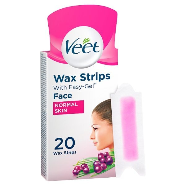 Veet Easy Grip Face Wax Strips x20