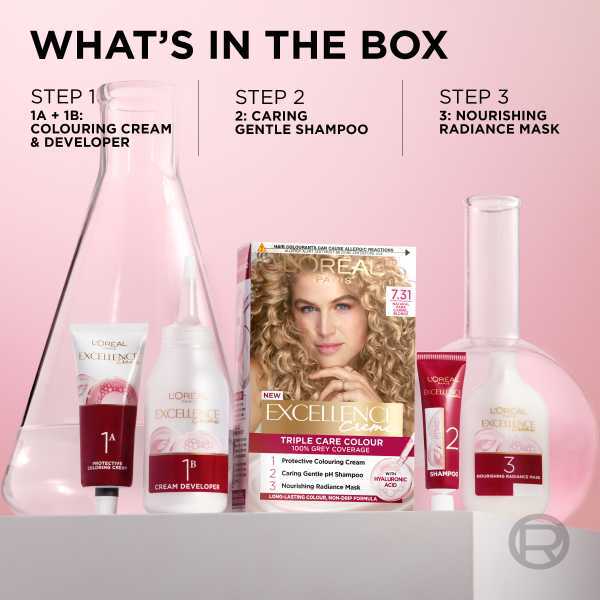 L'Oréal Excellence Crème 7.31 Natural Dark Caramel Blonde