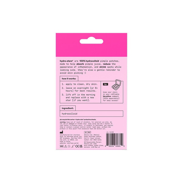 Starface Hydro-Star Pink 32 pack