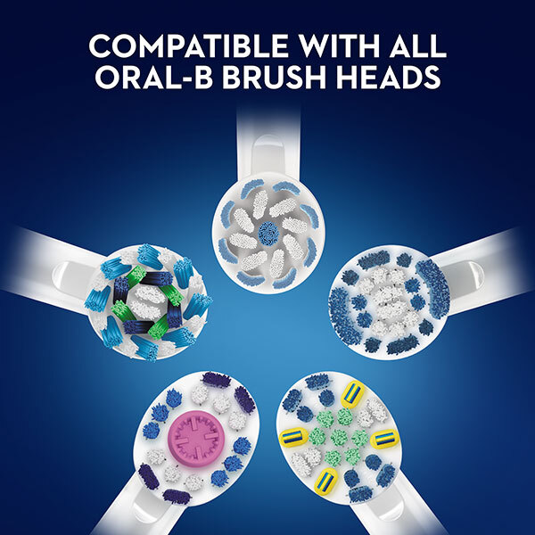 Oral-B Pro 1 680 White Electric Toothbrush with Travel Case