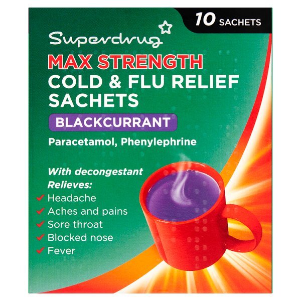 S/D MAX COLD FLU RELIEF BCURRANT 10S