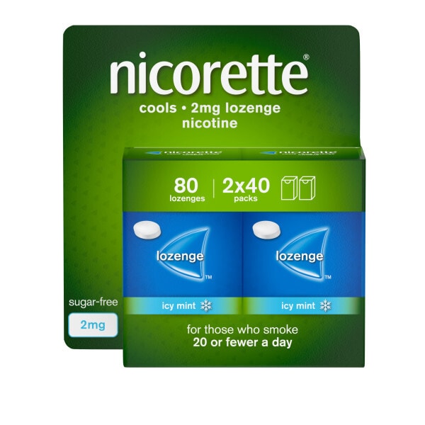 Nicorette® Cools 2Mg Icy Mint Lozenges 80S (Stop Smoking)