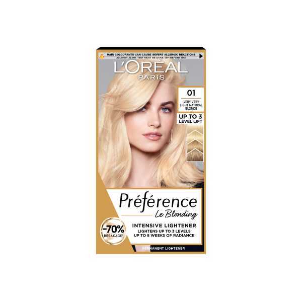 Preference Blondissimes 01 Lightest Natural Blonde Hair Dye