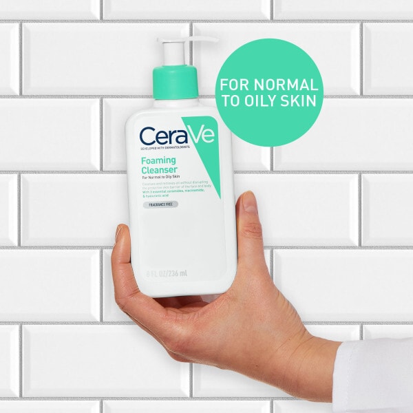 CeraVe Foaming Cleanser with Niacinamide for Normal to Oily Skin 88ml