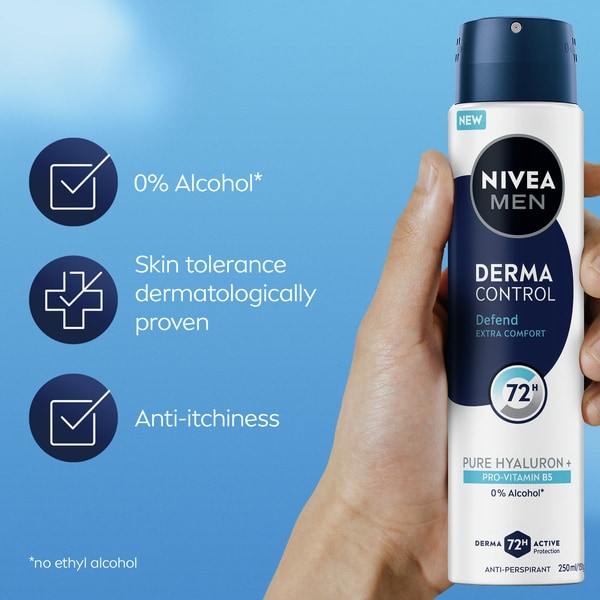 NIVEA MEN Extra Comfort 72h Anti-Perspirant Deodorant 250ml