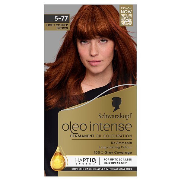 Schwarzkopf Oleo Intense 5-77 Light Copper Brown Permanent Hair Dye