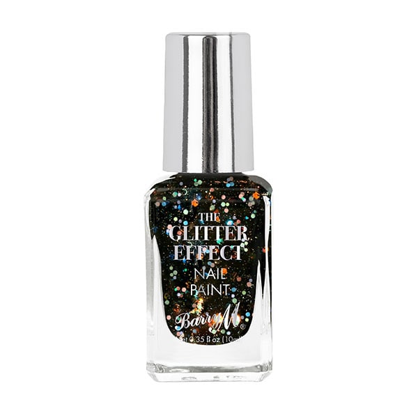 Barry M Glitter Effect Nail Paint - Black Tie