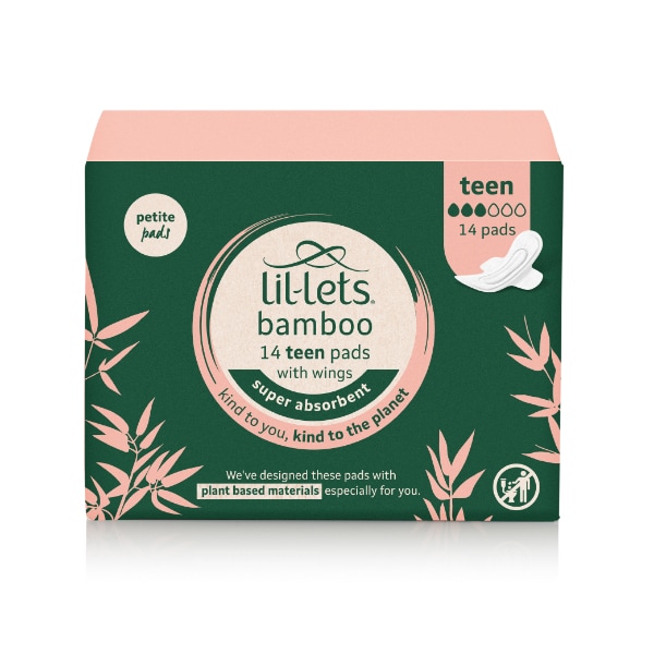 Lil-Lets Bamboo Petite Ultra Thin Teens Pads 14s