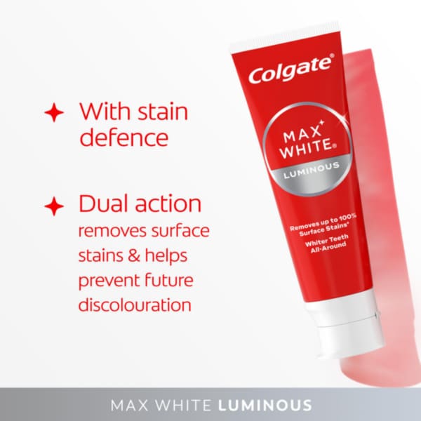 Colgate Max White Luminous Teeth Whitening Toothpaste 75Ml