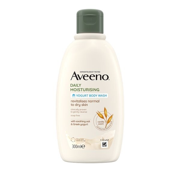 Aveeno Daily Moisturising Yogurt Vanilla Body Wash 300ml