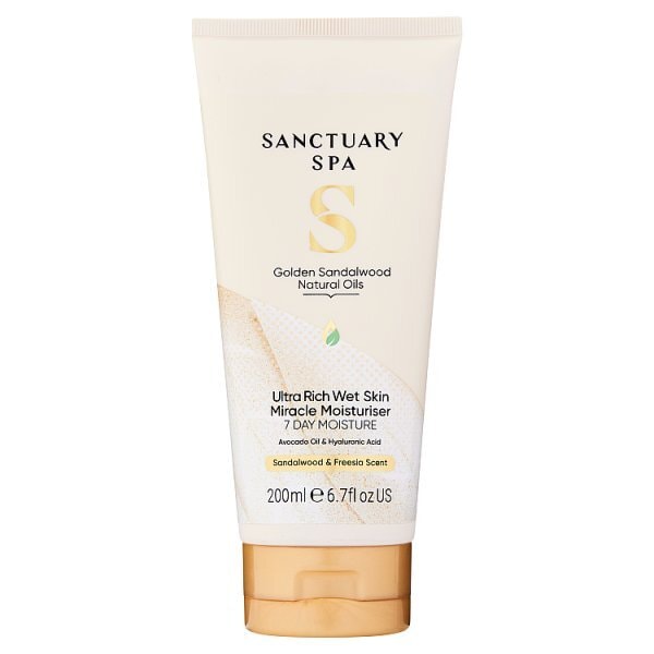 DNR Sanctuary Spa Golden Sandalwood Wet Skin Moisturiser 200ml