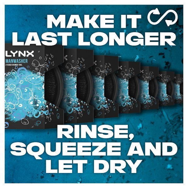 Lynx Manwasher 2-Sided Shower Tool 1 piece
