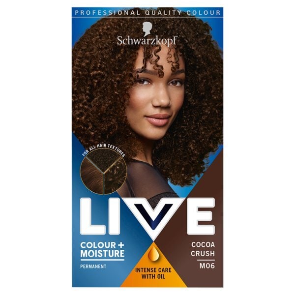 LIVE Colour + Moisture Permanent Brown Hair Dye Cocoa Crush