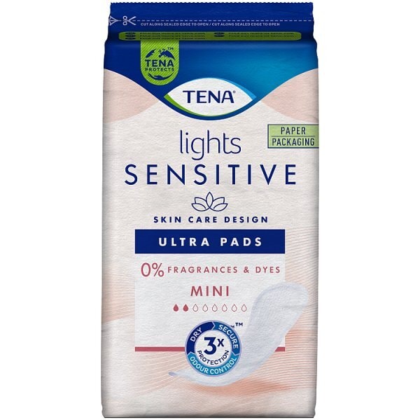 DNR TENA Lights Sensitive Incontinence Pads Mini 20 pack