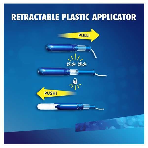 Tampax Compak Pearl Super Plus Applicator Tampons Single X18