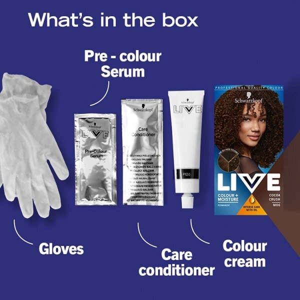 LIVE Colour + Moisture Permanent Brown Hair Dye Cocoa Crush