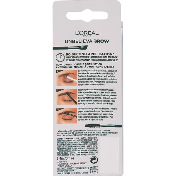 L'Oreal Paris Infallible 48H Unbelievabrow 1.0 Ebony