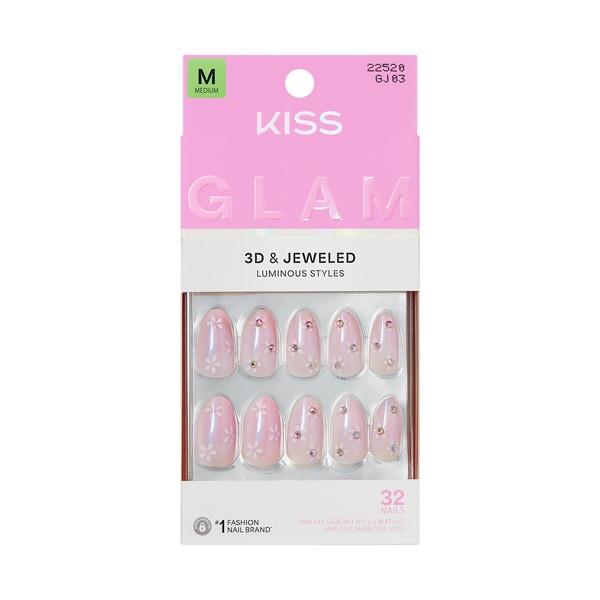KISS GLAM JEWEL NAILS BREEZE OF BLISS