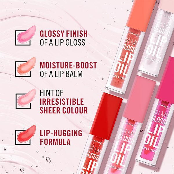 Rimmel Oh My Gloss! Lip Oil 004 Vivid Red 4.5Ml