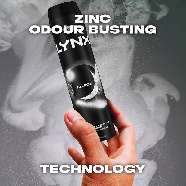 Lynx Black Aerosol Body Spray 250 ml