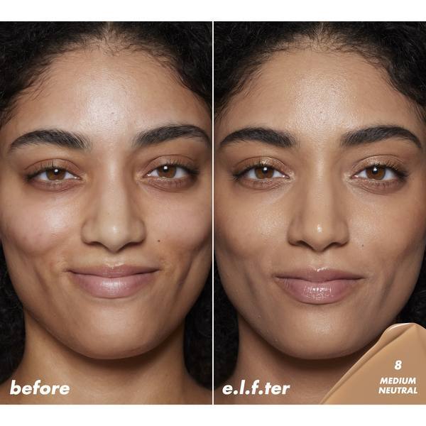 e.l.f. Halo Glow Skin Tint Foundation - SPF 50 8 Medium Neutral