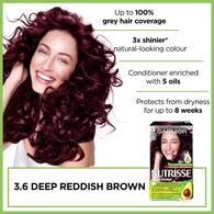 Garnier Nutrisse Permanent Hair Dye Deep Reddish Brown 3.6