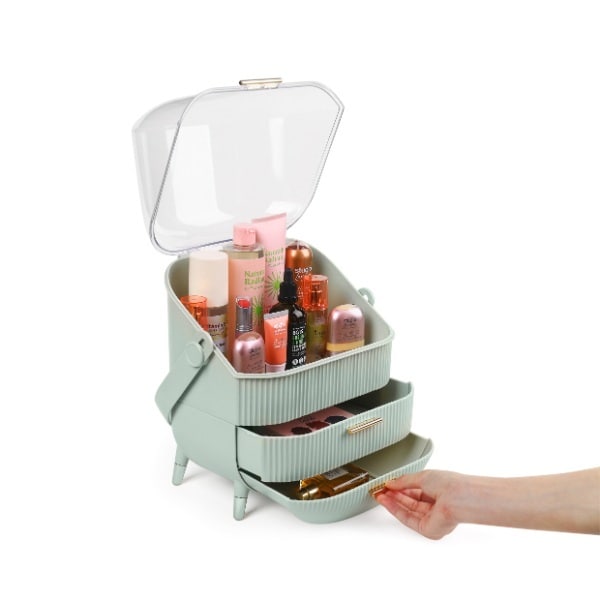 Superdrug Cosmetic Storage Mint Green Large