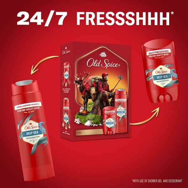Old Spice Captain Deodorant & Shower Gel Christmas Gift Set