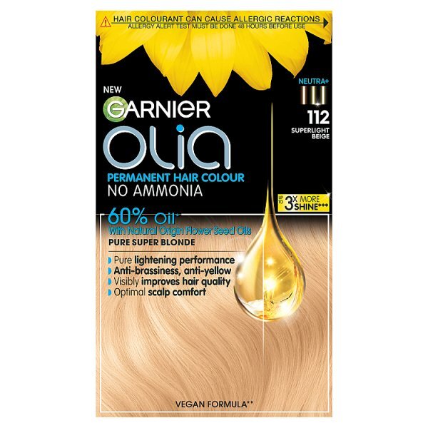 Garnier Olia 112 Super Light Beige Blonde Permanent Hair Dye