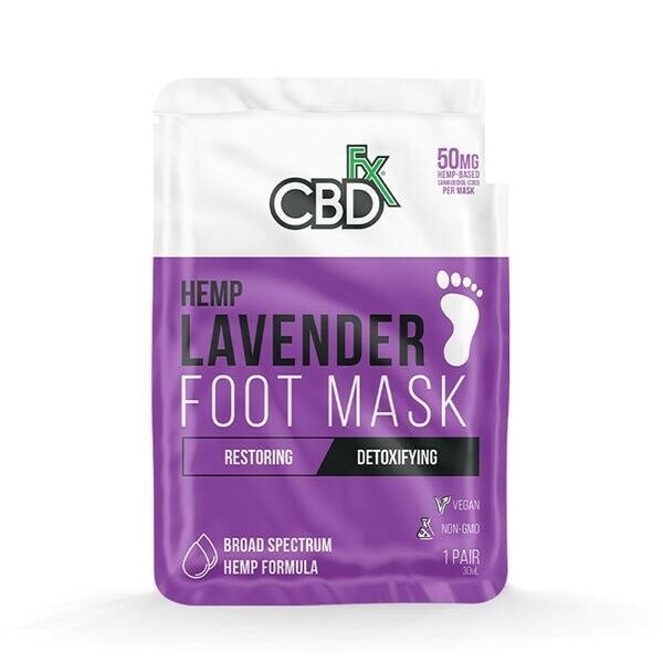 DNR CBDfx - Hemp Foot Mask - Lavender - 50mg