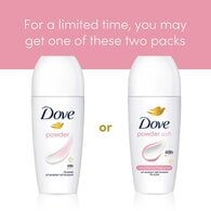 Dove Women Antiperspirant Deodorant Roll on Powder 50ml
