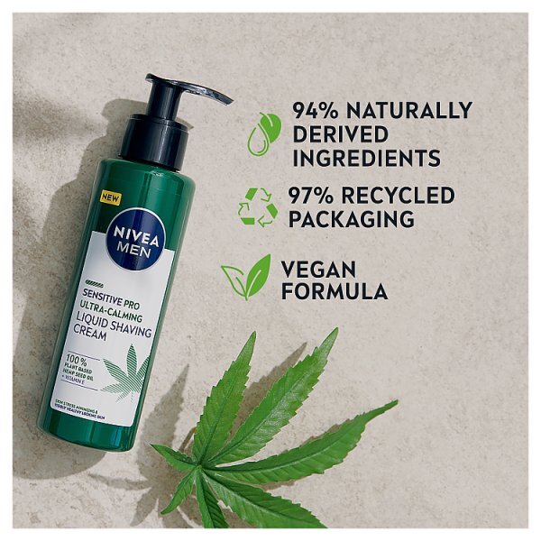 DNR Nivea Men Sensitive Pro Ultra-Calming Liquid Shaving 200Ml