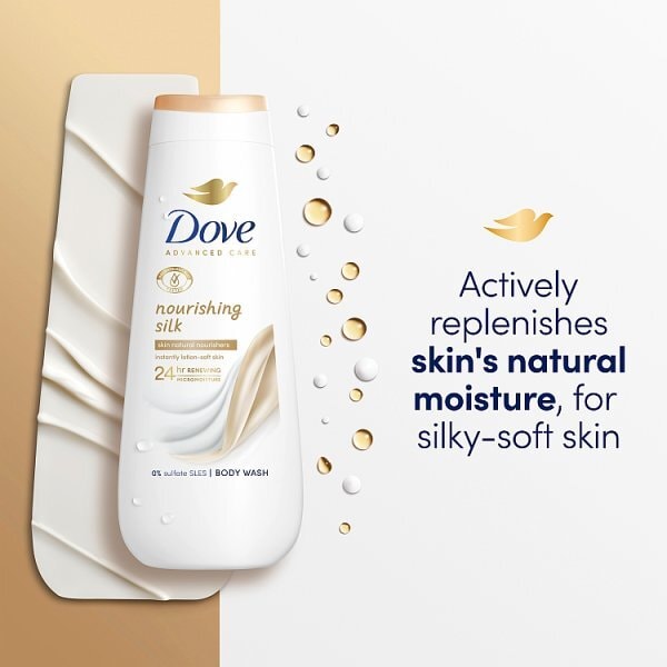 Dove Advanced Care Nourishing Silk Body Wash 400ml