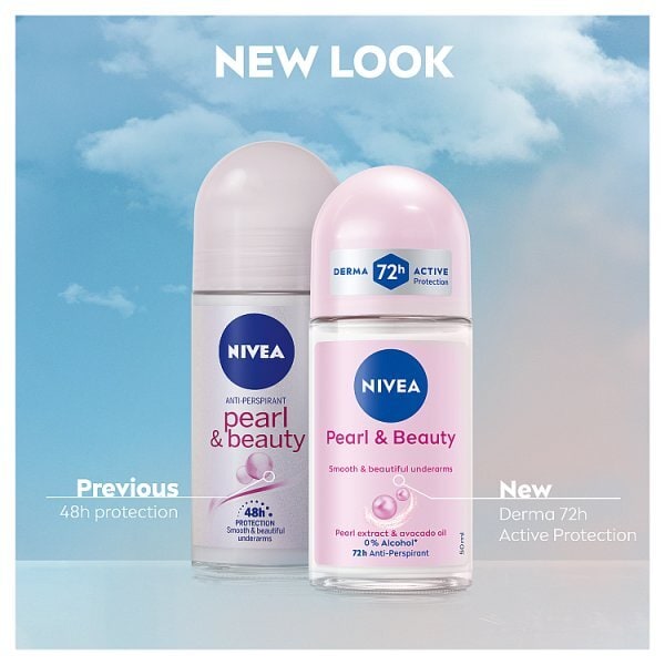 NIVEA Anti-Perspirant Deodorant Roll-On Pearl & Beauty 50ml