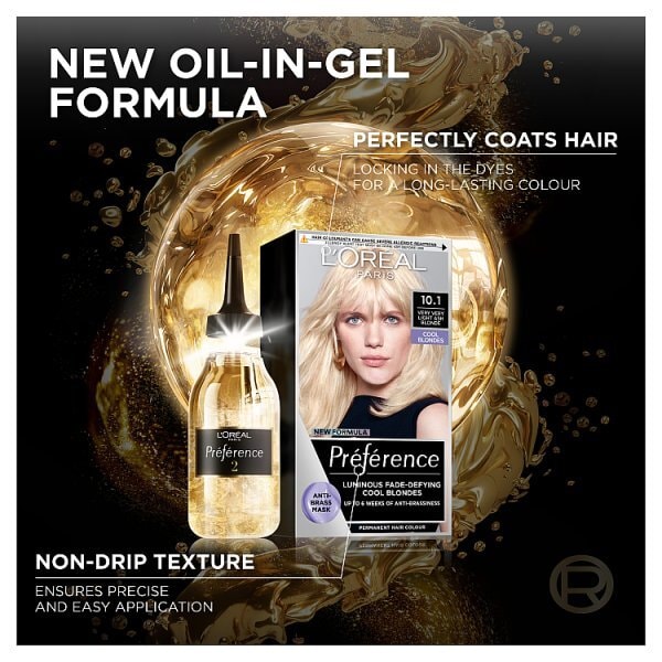 Preference 10.1 Helsinki Very Light Ash Blonde Hair Dye