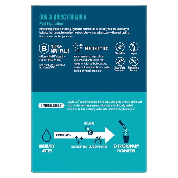 Liquid Iv Electrolyte Powder Mix Lemon Lime X15