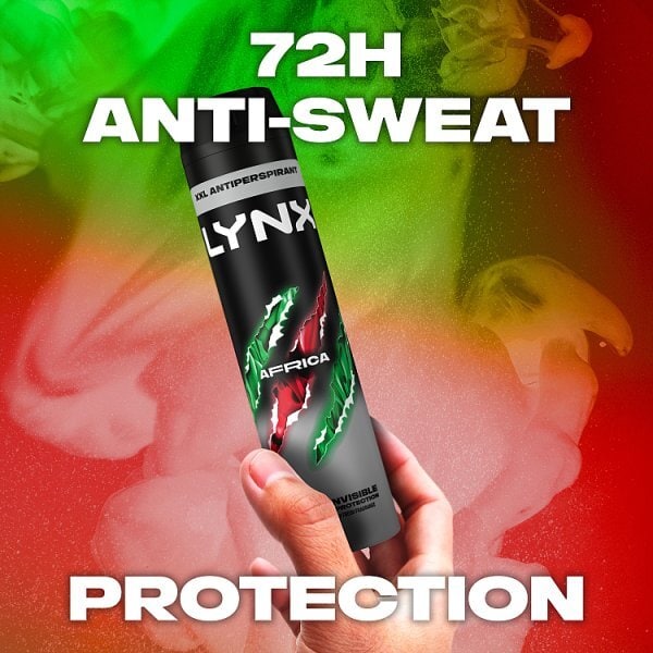 Lynx Antiperspirant Deodorant Aerosol Africa 250ml