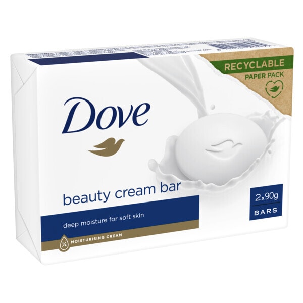 Dove Orginal Moisturising Soap Beauty Cream Bar 2X90G