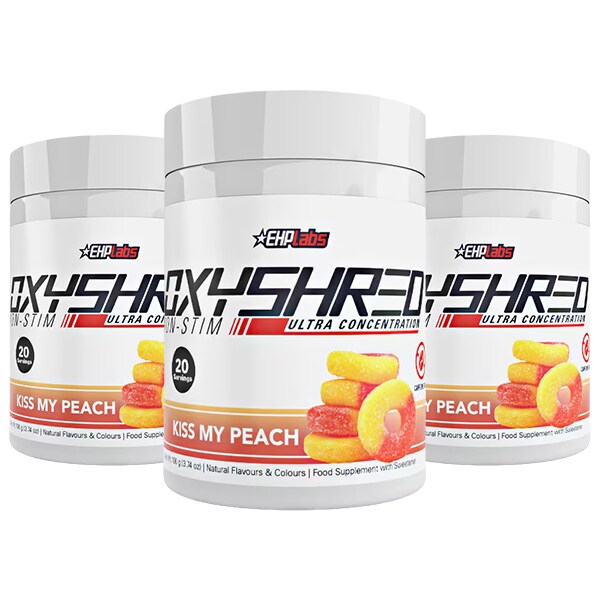 <br>EHPlabs OxyShred Non Stim Peach 60 Serve