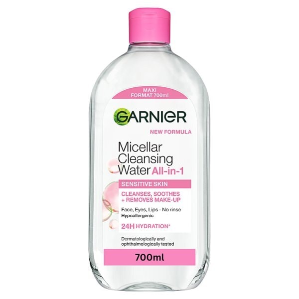 Garnier Micellar Water, Gentle Face Cleanser & Makeup Remover 700ml