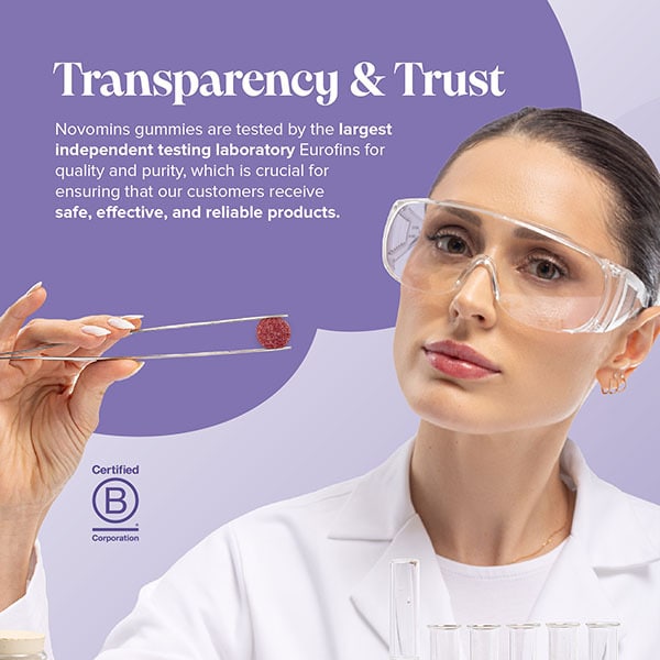 Novomins Passion-Fruit Flavoured Calm Gummies