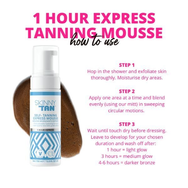 Skinny Tan Mousse 1 Hour Express 150Ml