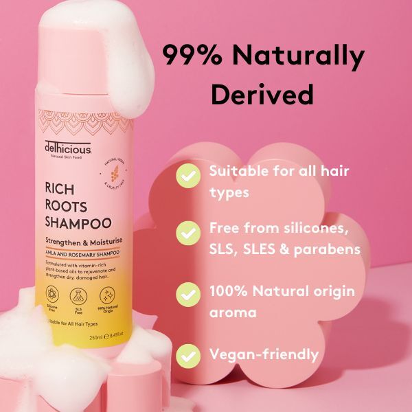 Delhicious Rich Roots Strengthen & Grow Shampoo 250Ml