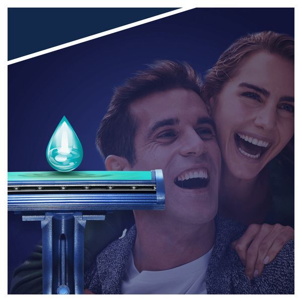 DNR Gillette Blue II Plus Men's Disposable Razors x8