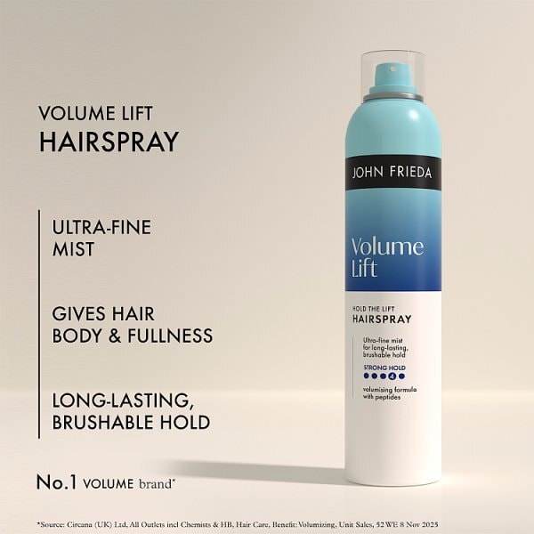 John Frieda Volume Lift Hold The Lift Hairspray 250Ml