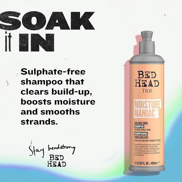 Bedhead Moisture Maniac Shampoo 400Ml